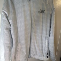 White new Balance windbreaker