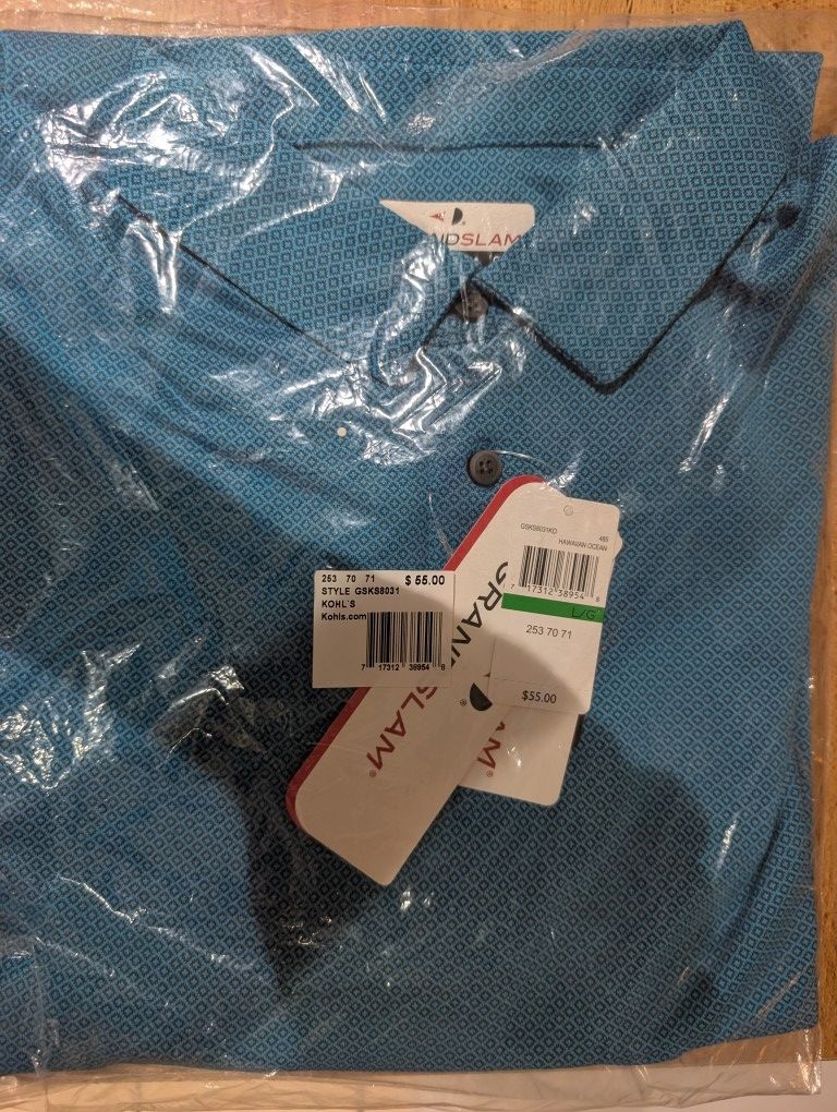 Grand Slam Men's Large Performance Polo Shirt