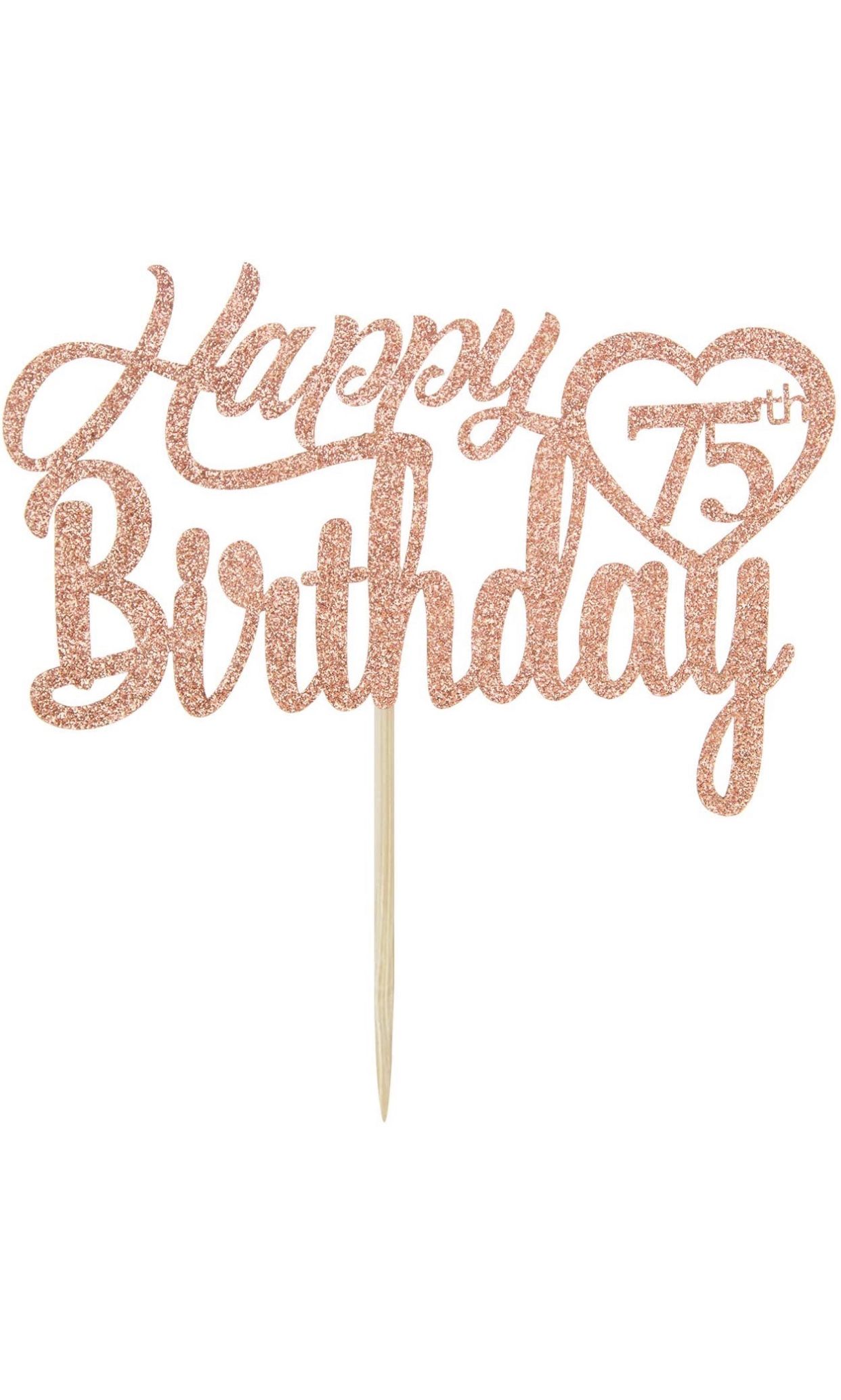75th Birthday Cake Topper