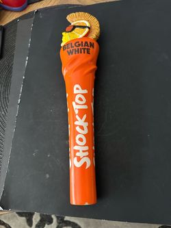 Shock Top Belgian White Beer Tap Handle