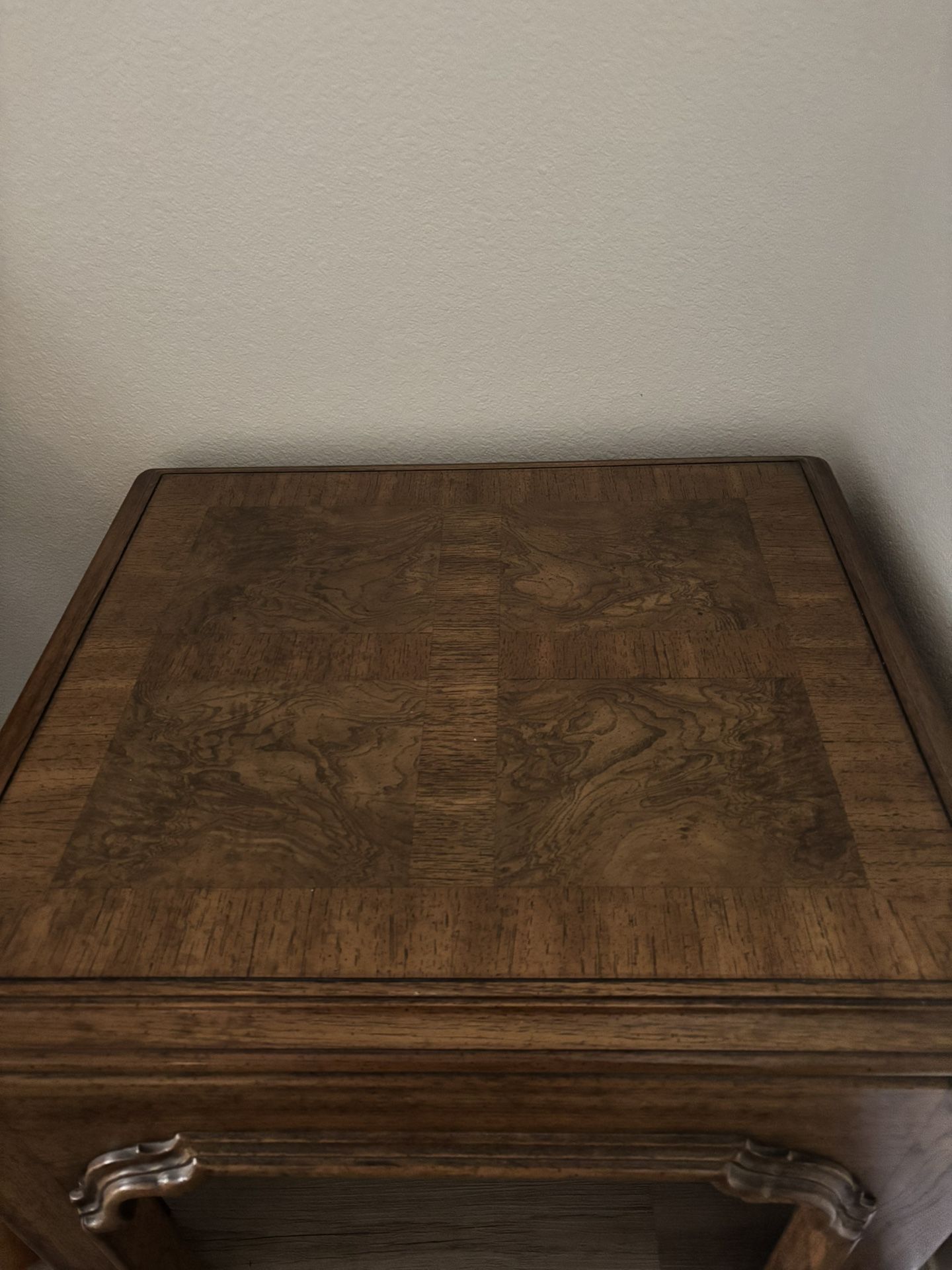 2 Side Tables Real Wood