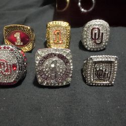 Assorted Replica Oklahoma Sooners Championship Rings