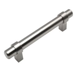 Cosmas 161-128 SN Cabinet Bar Handle Pull - 5" Inch (128mm) Hole Centers
