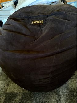 Lovesac Beanbag Supersac Brown Bean Bag Chair