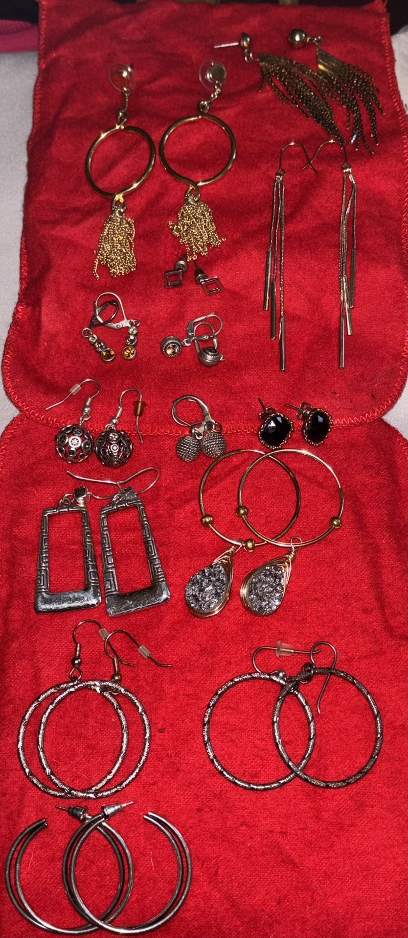 Silver And Gold Earrings