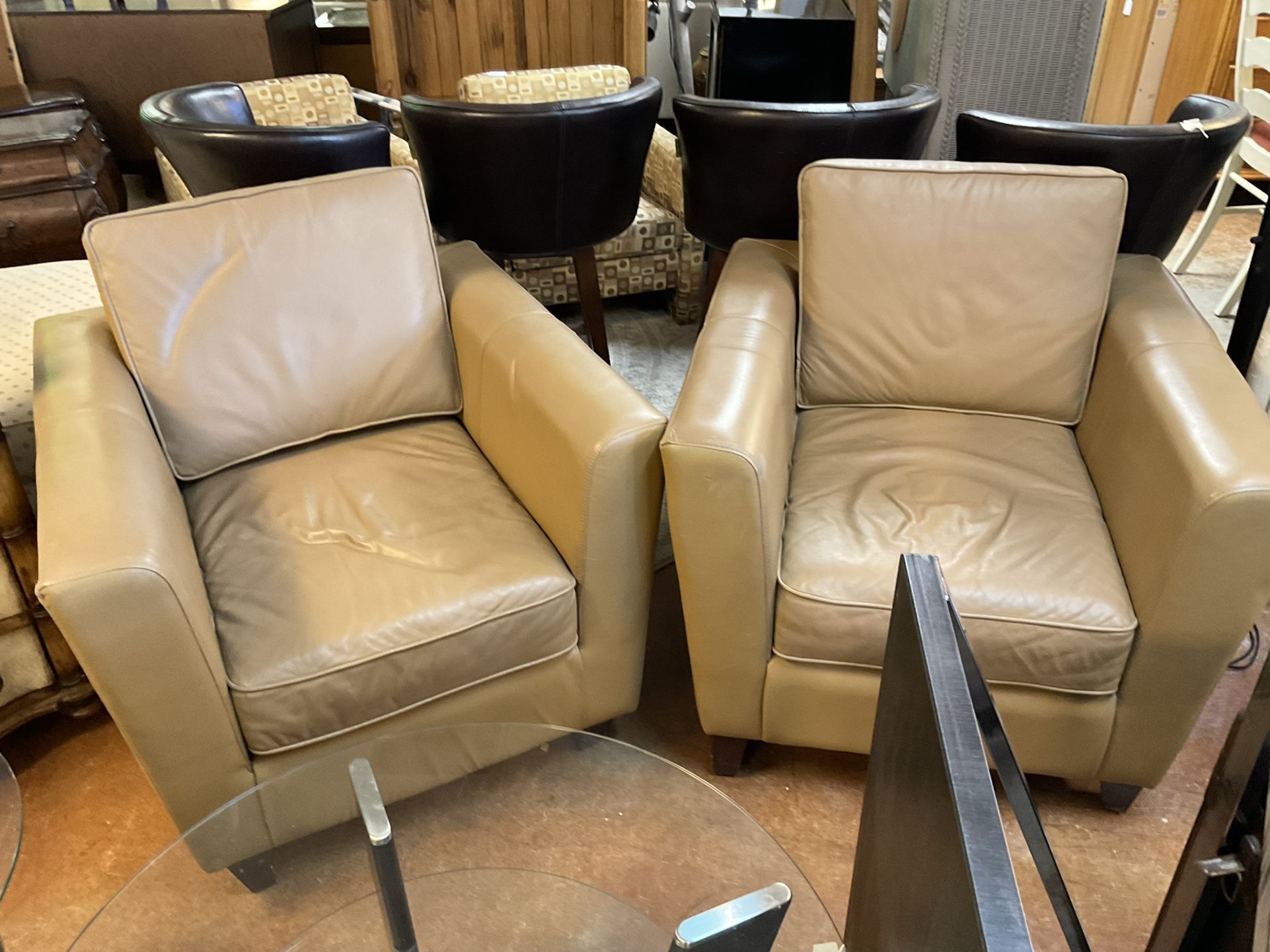 Leather Arm Chairs