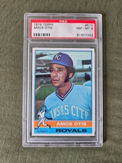 AMOS OTIS 1976 Topps #510 PSA Graded Card NM-MT 8 MLB Kansas City Royals
