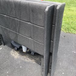 Two Grey Frame Beds ( Twin and Full)