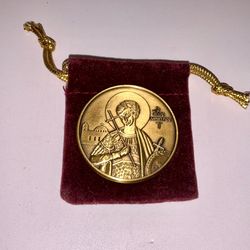 St Demetrios Church Jamaica NY 1985 Consecration Bronze Medal IC XC NI KA