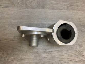 Heavy Duty Aluminum Marine T-Top / Rail Clamp Antenna Mount 1"-14 Thread LIKE NEW!