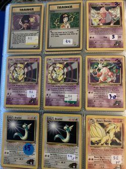 Vintage Pokémon Gym Heroes/Challenge Near Mint to Lightly Played