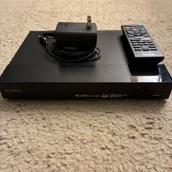 Sony 4K UHD 3D Blu-ray Player with Remote