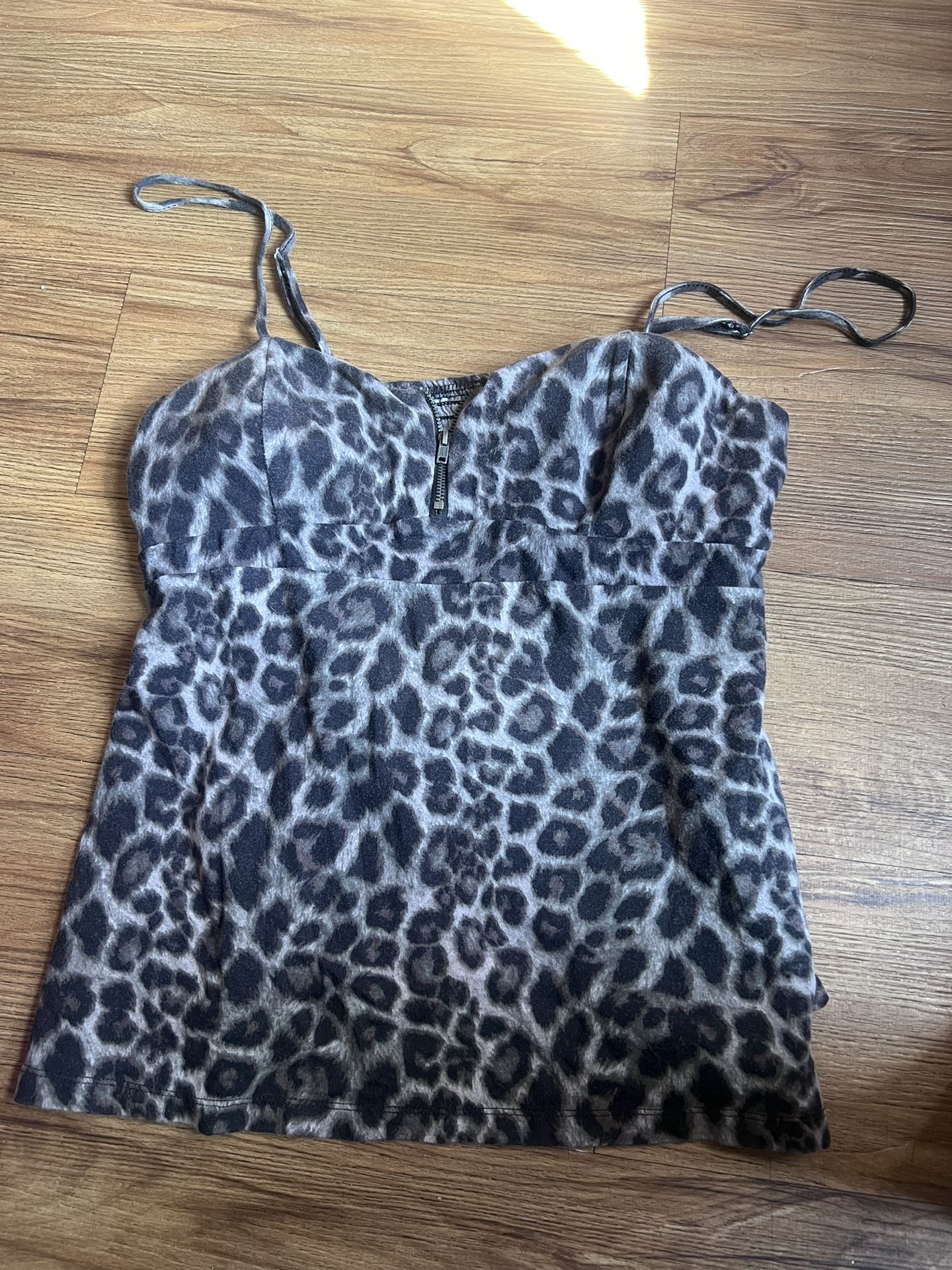 Chetah Print Thank Top