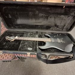 Sterling by Music Man JP60 John Petrucci Signature - Stealth Black (Bundle with Hard Case & Stand)