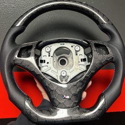 E92 3 Series E92 M3 Honeycomb Carbon Fiber Steering Wheel