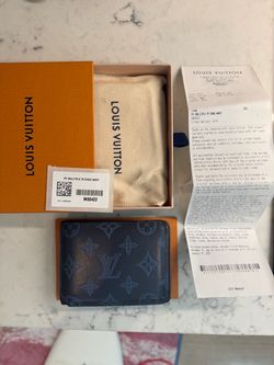 Louis Vuitton Multiple Wallet – Navy Blue Monogram Shadow – Full Set w/ Receipt