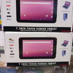 7" Screen Quality Android Tablet By Craig With Keyboard Like Notebook.  