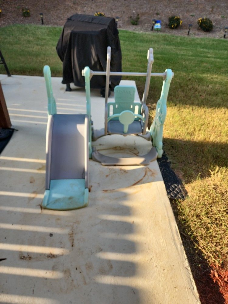 Slide And Swing Set