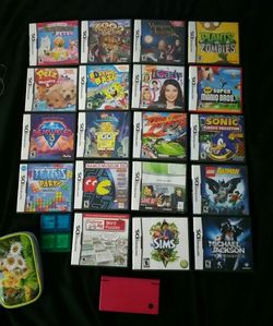 Nintendo dsi pink+27 games