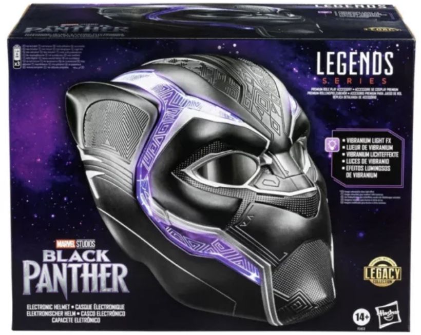 Hasbro Marvel Legends Series Black Panther Premium Electronic Helmet BRAND NEW