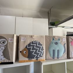 4  13x13 Bins For Storage Kids 