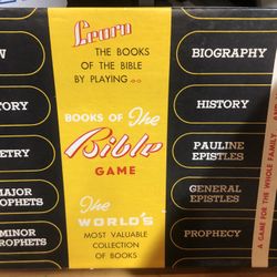Vintage 1962 BOOKS OF THE BIBLE Board Game - Learn Christian Family Youth Group