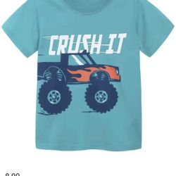 New Monster Truck Crush It T Shirt Toddler Size 6