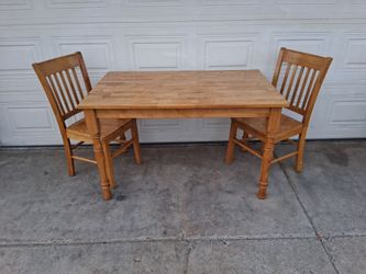 Wood Patio Table Set