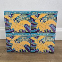 For Sale:
Brand New in Box Pokemon Trading Card Game TCG Mega Evolutions Ascended Heroes Elite Trainer Box ETB
