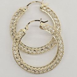 10kt Real Gold Hoop Earring 