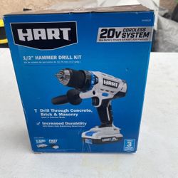 HART 20-Volt 1/2-inch Cordless Hammer Drill Kit, Gen2