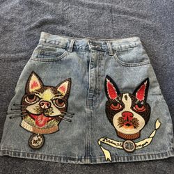 Gucci denim skirt,waistline is size 27