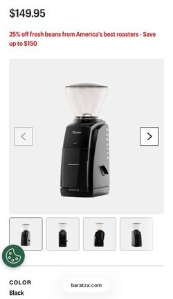 Baratza Encore Coffee Grinder in Black