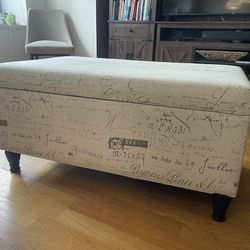 Ottoman - French themed, with storage
