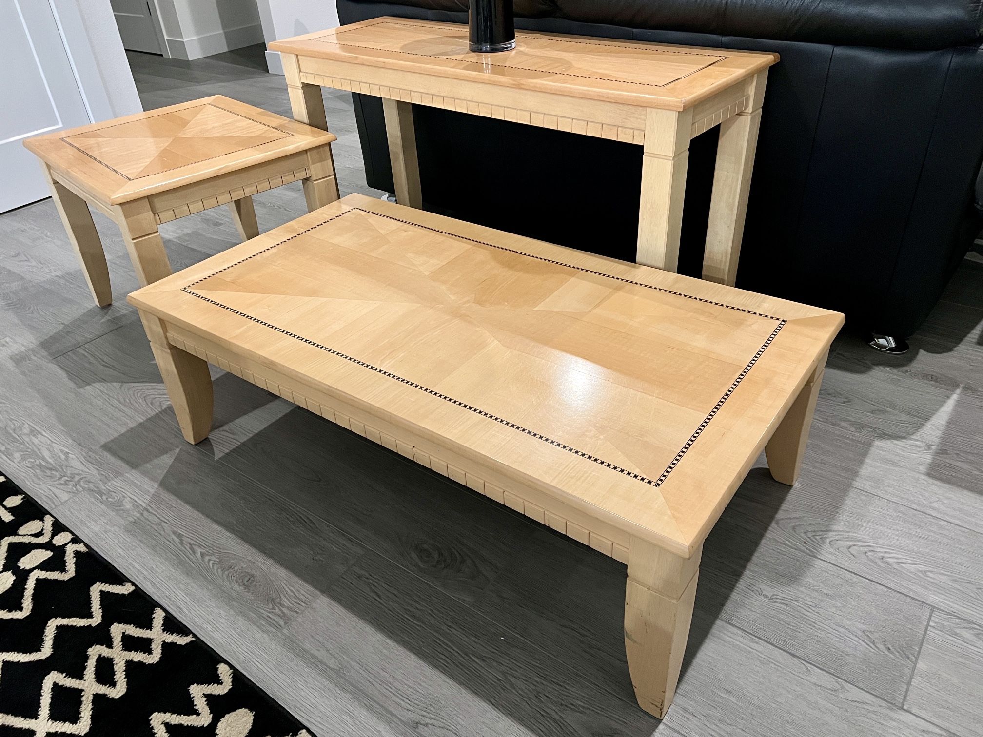 Matching Coffee Table, Console Table & Side Table