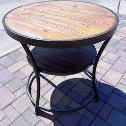 Wood and Metal Table 