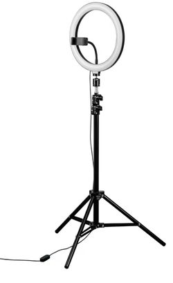 10'' Ring Light with Tripod Stand, Dimmable LED Ringlight for Live Stream, Photography, Makeup, Video Recording
