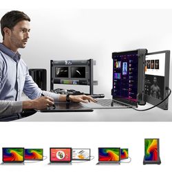 BQAA 12'' Portable Monitor for Laptop Screen Extender