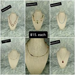 Necklace $15. Each 