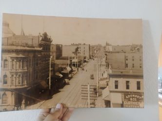 Historic photo print downtown San Diego 1880s