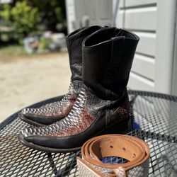 Python Boots + Belt 
