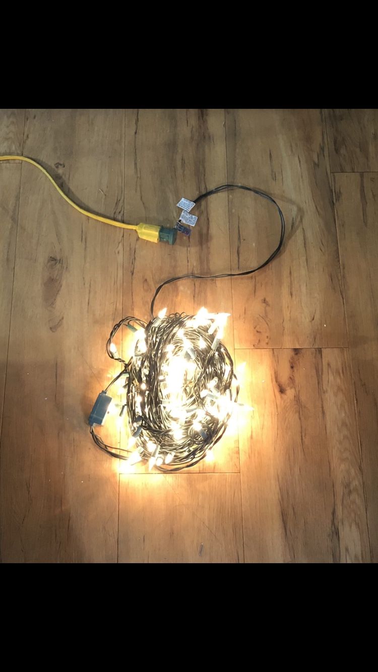 WHITE STRING LIGHTS W/ DIFFERENT MODES