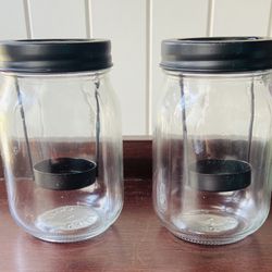 Set of 2 Mason Jar Votive Holders