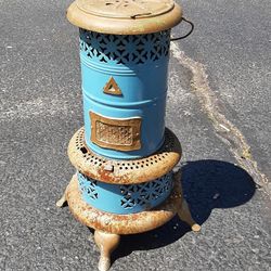 1930 Perfection Kerosene Heater Robin Egg Blue Model No 630