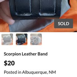 Scorpion Leather Band