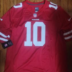 Brand New Jimmy Garoppolo San Francisco 49ers #10 Red Nike  Jersey