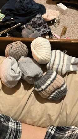 6 Pack Mixed Colored Socks: White, Grey, Beige, Dark Grey