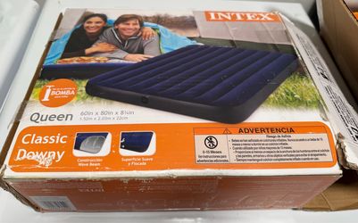 New Intex Classic Downy Queen Air Mattress – Open Box