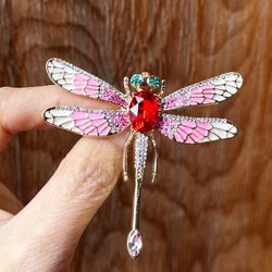 New Rhinestones Dragonfly brooch