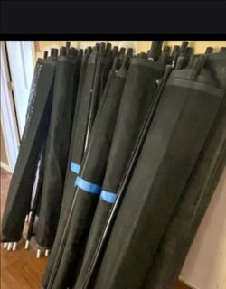 Brand new black pool fence 120 feet of fence . ( only 1 week old ). Only use to pass inspection  .
